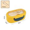 Portable Wheat Straw Bento Box: Insulated, Multi-Compartment, Japanese-Style, Microwave Safe for Office Workers & Students