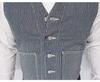 Kojima Jeans Work Made in One Men's Vest, Japan, Wash, RNB-568-Indigo-M