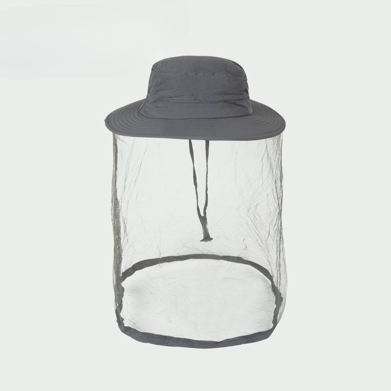 Sommar Utomhus Solskyddshatt Meshmask UV Solhatt Myggbett Fiskehatt Andningsbar Fiskarhatt