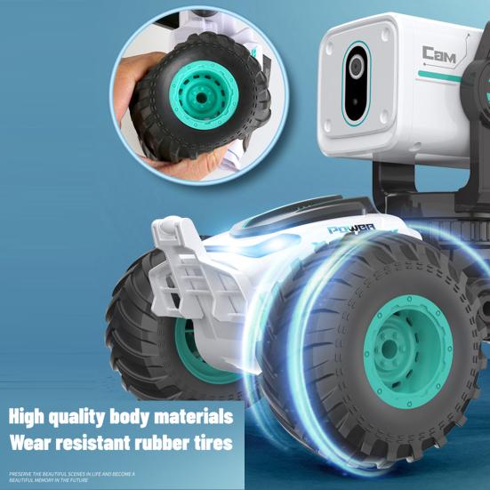 Remote Control Car with 720P Real Time Video Camera Kids Off-Road Truck Photography RC Vehicle Toy Toddlers Boys Birthday Christmas Gift