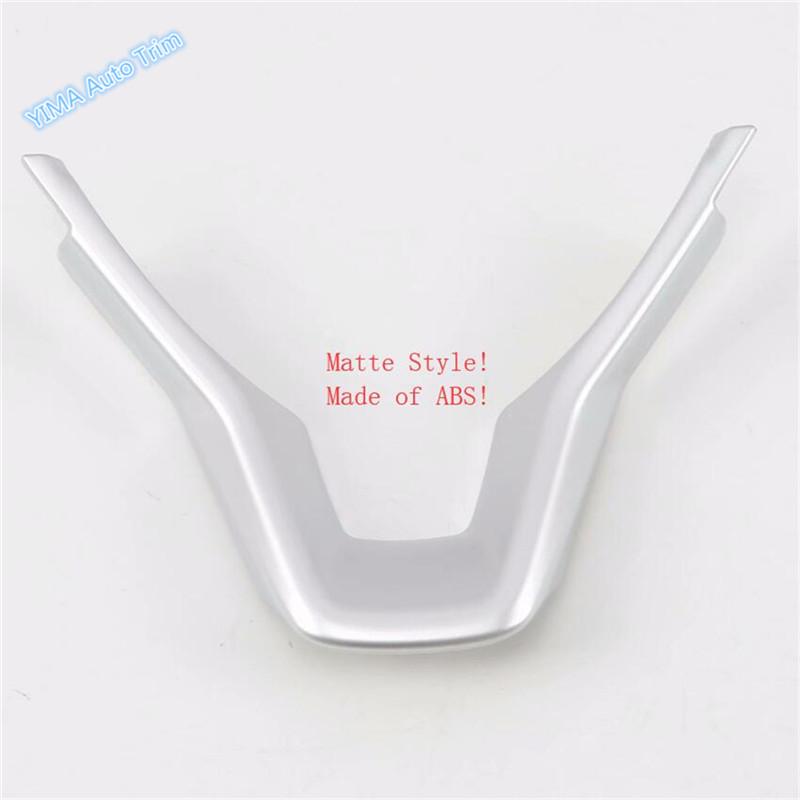 Lapetus Auto Styling Steering Wheel Strip Cover Trim 2 Colors / Matte / Carbon Fiber Style Fit For Honda Accord 2018 - ABS