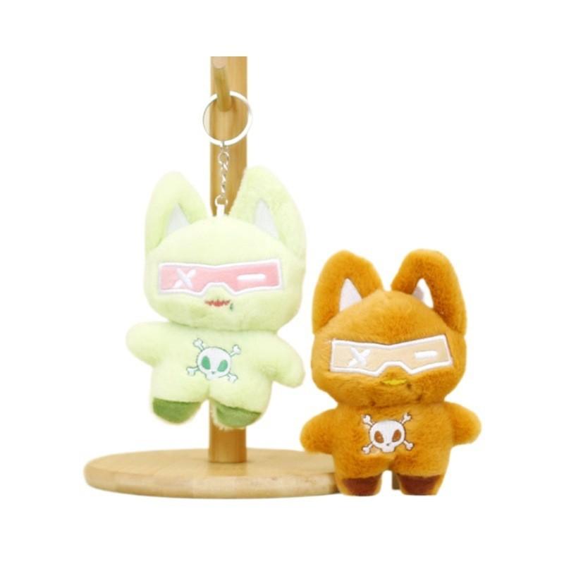 Charming Plush Cat Keychain Soft Pp Cotton Stuffed Animal Toy Adorable 12cm