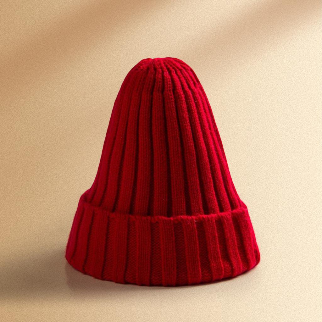 Men's And Women's Winter Warm Straight Strip Flanged Hat, Woolen Hat, Fashionable And Versatile Hat