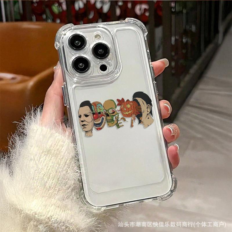 Creative Apple 16 all-inclusive iPhone15PLUS transparent 12/13 four-corner anti-drop 11PROMAX mobile phone case 14p