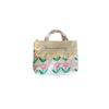 3 New sweet lotus leaf edge bento canvas bag fresh embroidery handbag student handbag spring outing