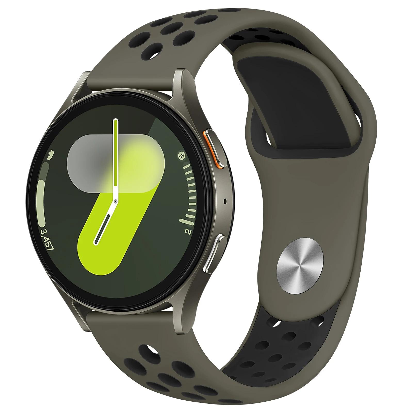 

22mm 20mm Silicone Strap for Samsung Galaxy Watch 7 6 5 4 40/44mm 6Classic 43/47mm Bracelet for Huawei Watch 3 4Pro GT3/2e Band 22mm