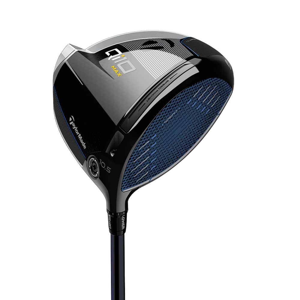 Qi10 MAX 9 TM50 S Qi10 MAX Driver Diamana Azul TM50 RH Loft Masculino FlexS Angle9