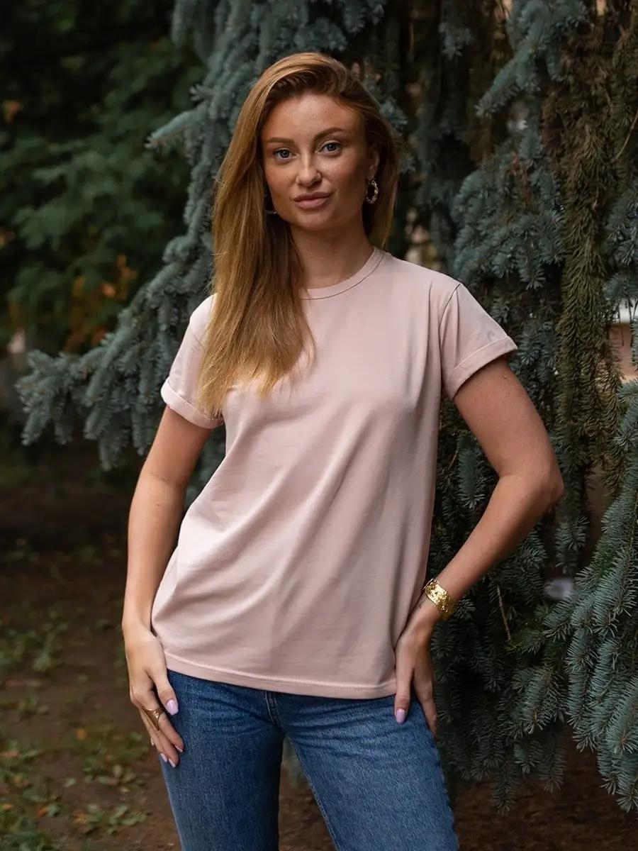Women s T-shirt Plain Cotton Basic Loose Pastel S