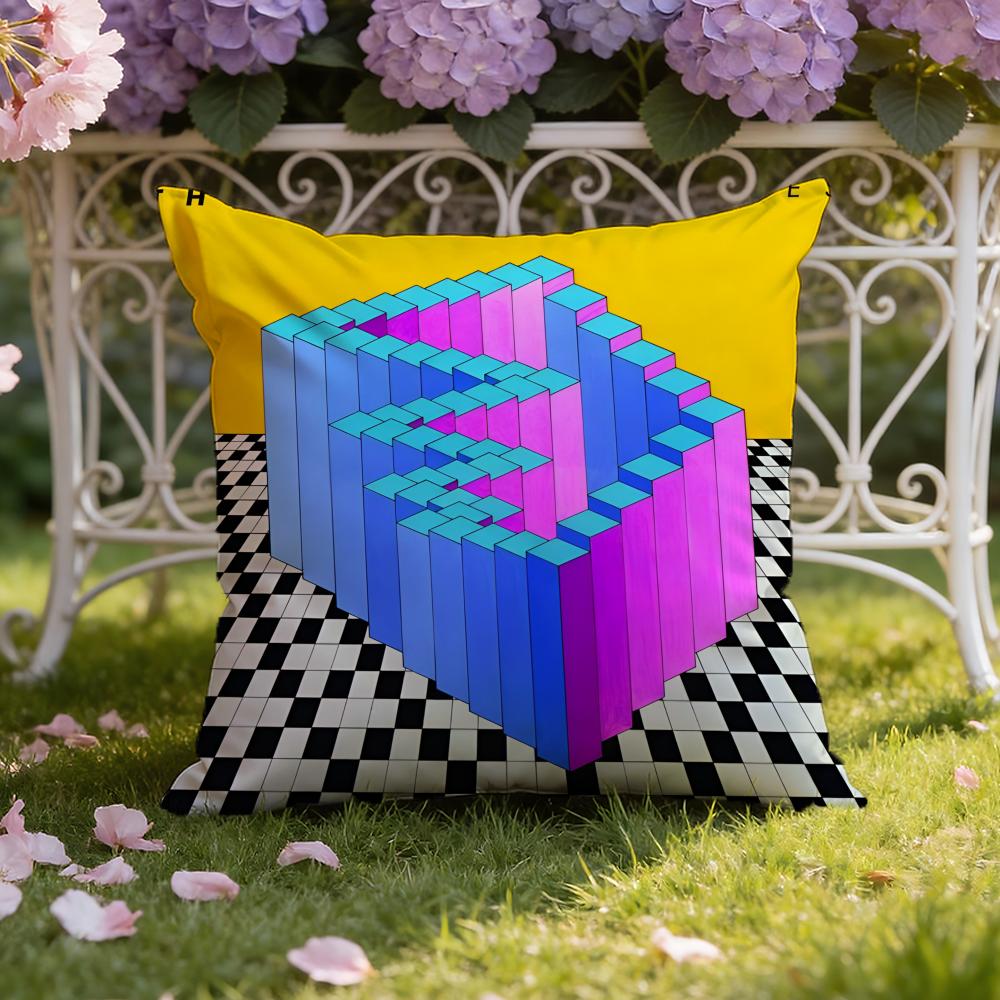 The S-Strokes Band Cushion Cover Home & Car Dual-Scene Pillow Cover: Reversible for Premium Comfort