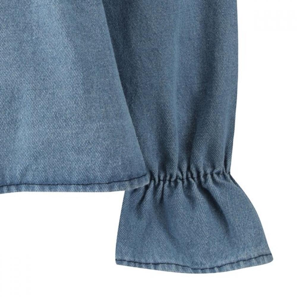 Ggpx New York Triple Ribbon Denim Blouse  Gq3sh038f 