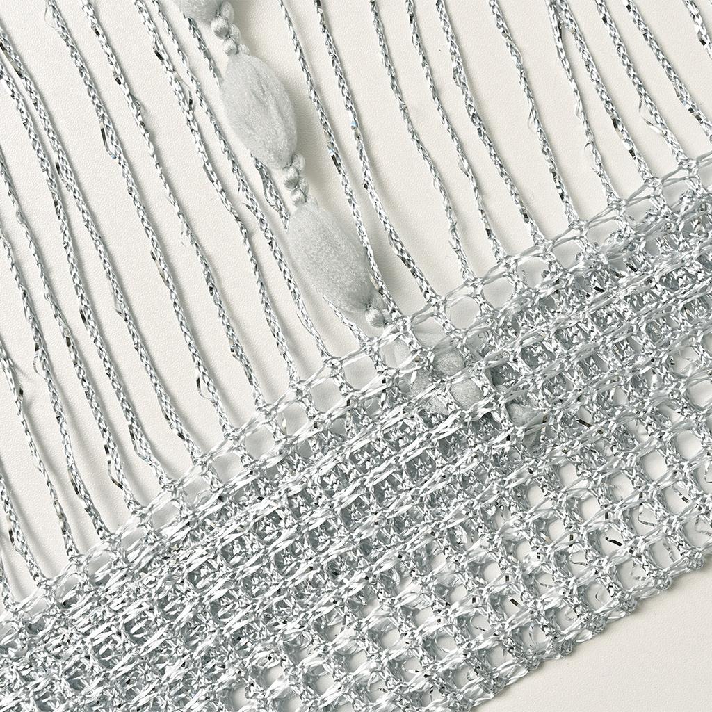 New Style Encrypted Pom-Pom Embellished Curtain Rod Door Curtain Partition Curtain Living Room Dining Room Decorative Curtain