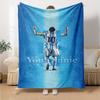 Football Messi Customize Text Blanket Cozy Customizable Blanket Soft Warm Cozy Throw For Bed Seaside Living Room Office Chair Four Seasons Multipurpos