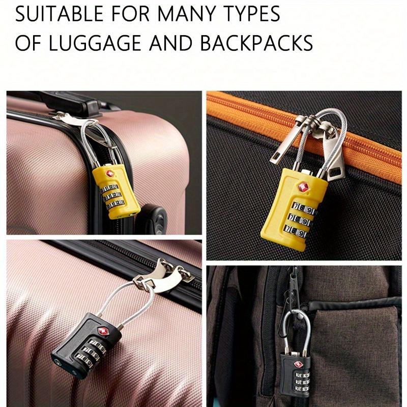 1Pc TSA Approved Luggage Travel Lock Filing Cabinets Toolbox Case ABS Steel Cable Gym Locker padlock smart lock lock box