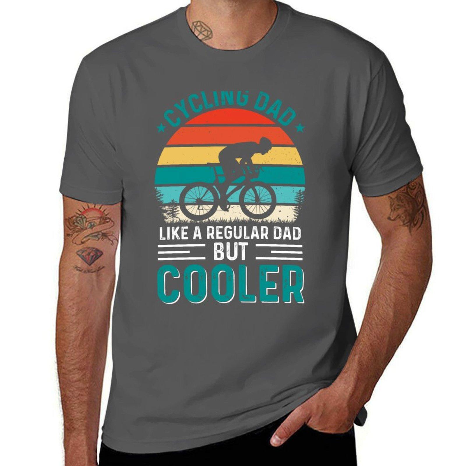 

& Rider graphic man funny Day Dad shirt Cycling Cyclist cotton t T-Shirt Father s Gift Funny man t shirts for Bike 4XL