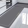 Kitchen Rug Waterproof PVC Leather Floor Mat Geometric Pattern Carpet Long Oil-proof  Non-Slip Foot Mats Home Decoration Rugs