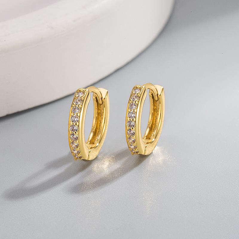 Manșete Elegante pentru Urechi cu Diamante Placate cu Aur de 18K pentru Bărbați și Femei