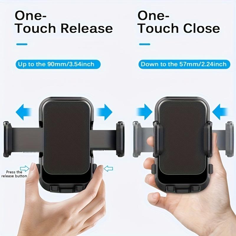 Verstellbare wasserdichte Autohalterung für Handy | Saugfußhalterung & Aufsteckdesign für Lüftungsschlitz | Sichere Halterung & einfache Installation für alle Smartphones