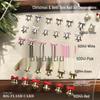 Christmas Bow Bell Nail Art Accessories - Alloy Spray Paint Small Wearable Bells for DIY Nail Designs