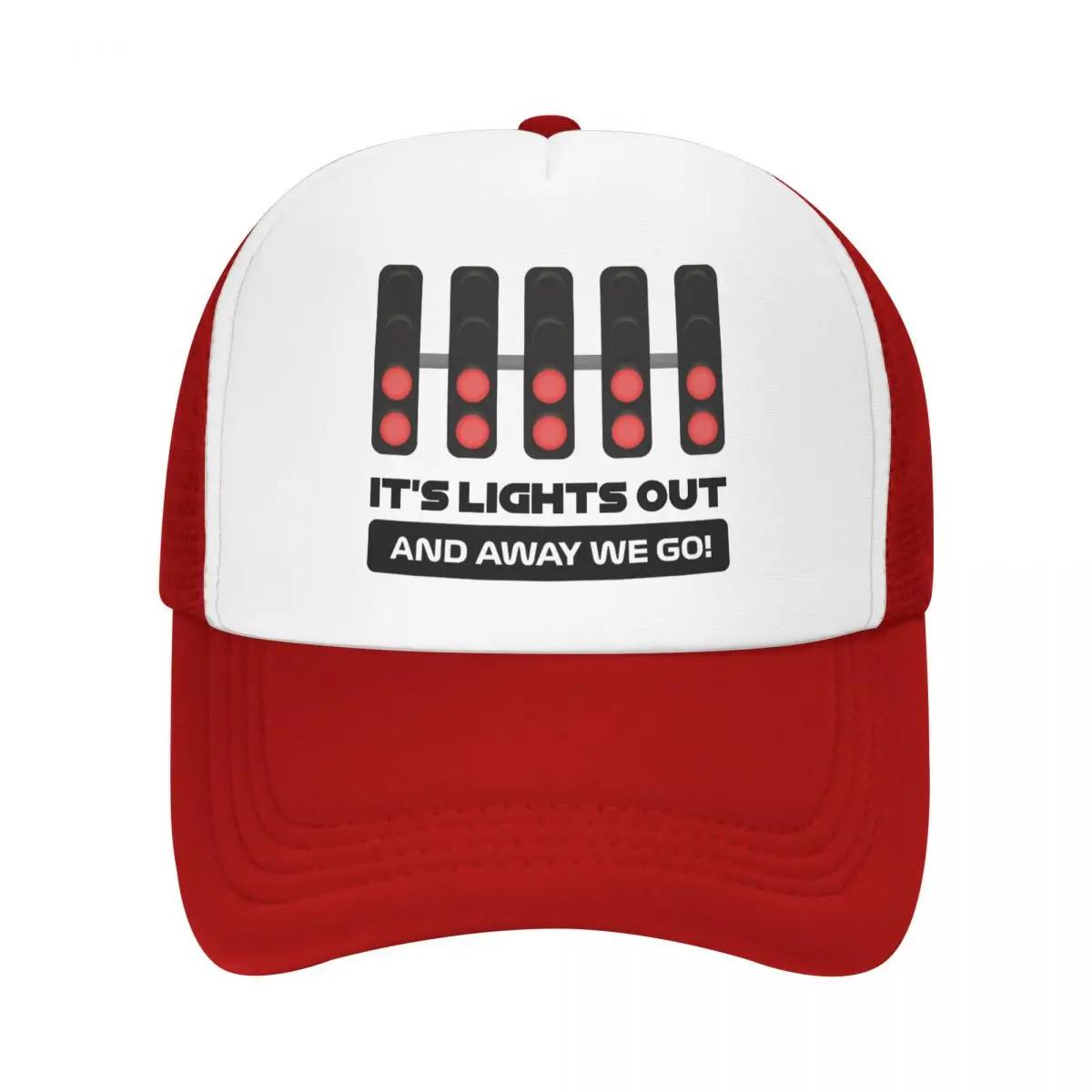 

Personalized Its Lights Out And Away We Go Baseball Cap Sun Protection Unisex Womens Adjustable Trucker Hat Summer Dad Hat One Size