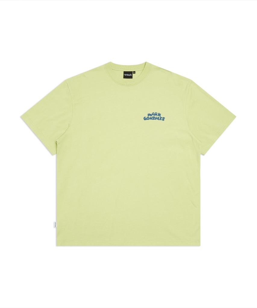 Mark Gonzales Angel Characters Short Sleeve T-Shirt - Light Lime