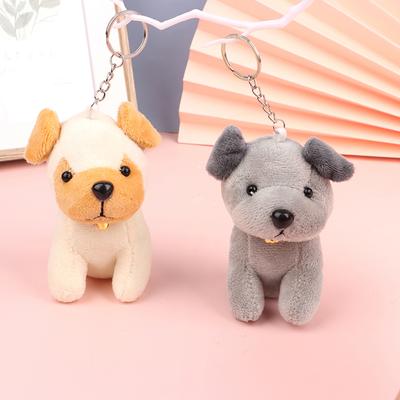 Cute Wolfhound Plush Toy Wolf Dog Pendant Stuffed Doll Keychain Car Bag Decor
