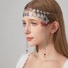 Waterdrop Tassel Hair Chains Ethnic Style Hairband Jewelry Trendy Forehead Chain  Women