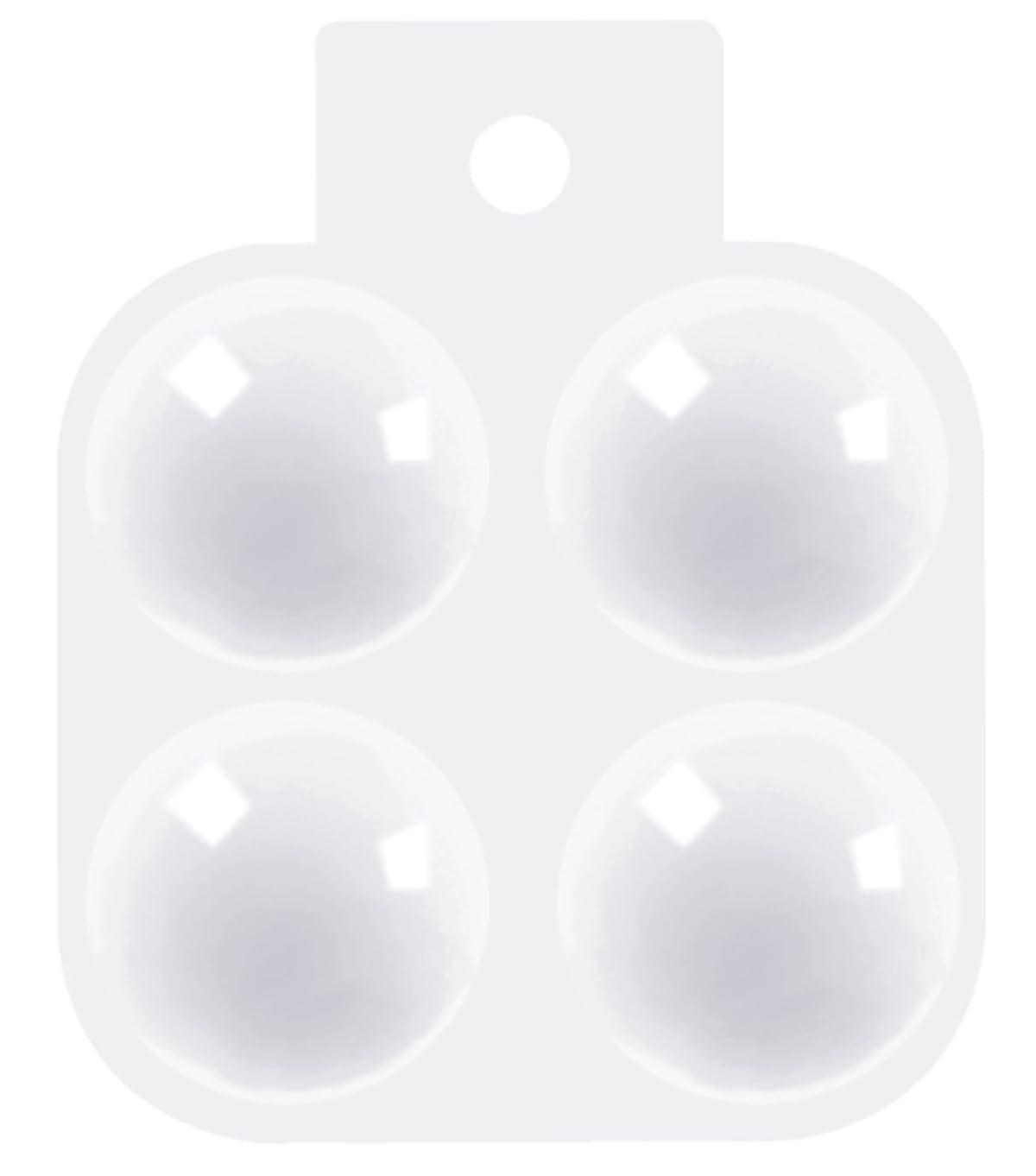 

VIEAURA Painting Palette 4 Holes of Watercolor Oil Painting Watercolor Palette Paint Palette Mini Size Subdivided Plastic [Set 30] (White)