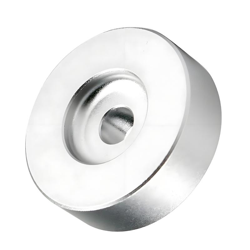 Adaptateur de Plateau Tournant 45 Tours en Aluminium Remplacement Adaptateur de Centre de Disque Vinyle Pour Disques EP 7 Pouces Avec Trou Central de 8 mm