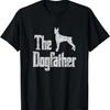 The Dogfather T-Shirt, Doberman Silhouette, Funny Dog Gift