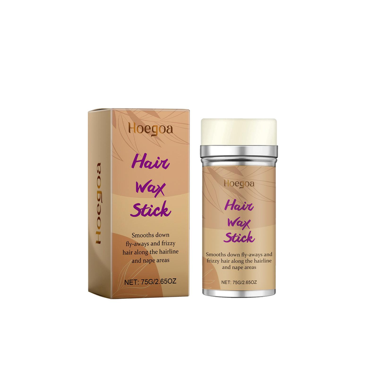 

75 г воск для волос, палочка для укладки волос, отделка сломанных волос, увлажняющая укладка, пушистые волосы, прочные, без повреждения волос бежевый