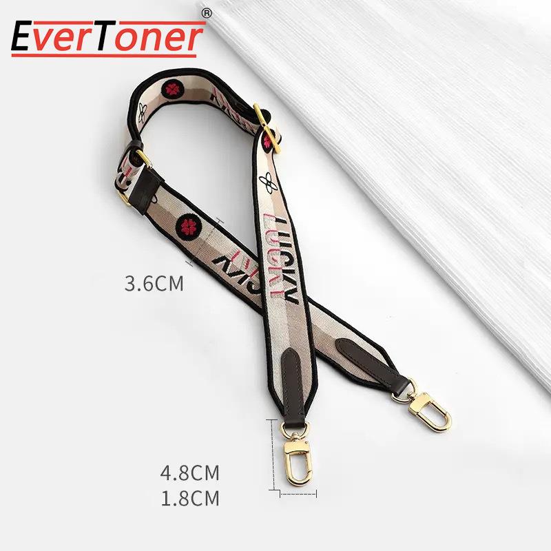 EverToner Adjustable Women Canvas Straps For Crossbody Messenger Shoulder Bag Accessories For Speedy 20 Bag Strap