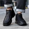 2025 Men's Large Size Outdoor Martin Leather Boots - Casual Short Style