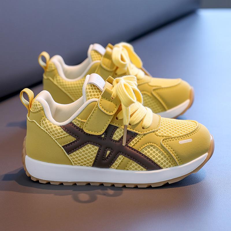 Girls' moral training shoes 2025 popular summer and autumn double net heightening platform leisure campus sports Forrest Gump shoes