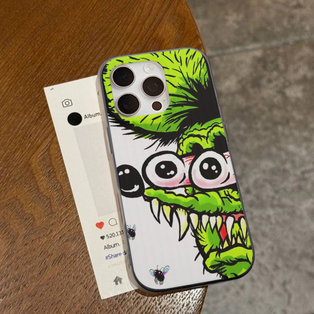 Funny Rat Fink For IPhone 15 16 17 14 13 12 11 Pro Max 16E 16 Plus 17 Air Corrugated Shockproof Phone Cover