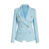 New double-breasted suit solid-color suit multi-color slim-fitting and thin temperament blazer women