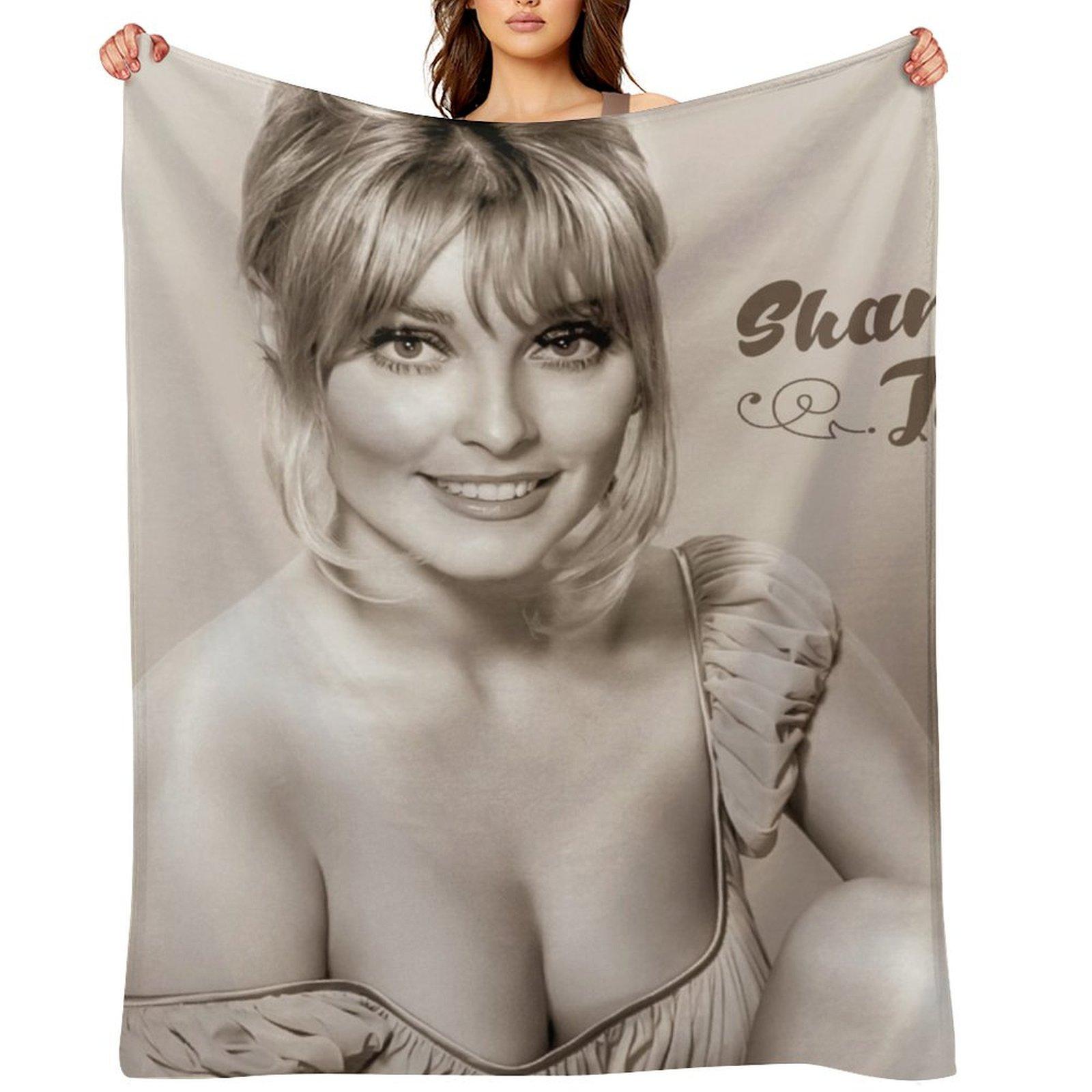 Sharon Tate Throw Blanket Heavy Soft Plaid Loose Furry Blankets 30x40in