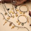 Exotic Totem Accessories Braided Necklace Bracelet Personalized Diamond Palm Pendant Jewelry Suit