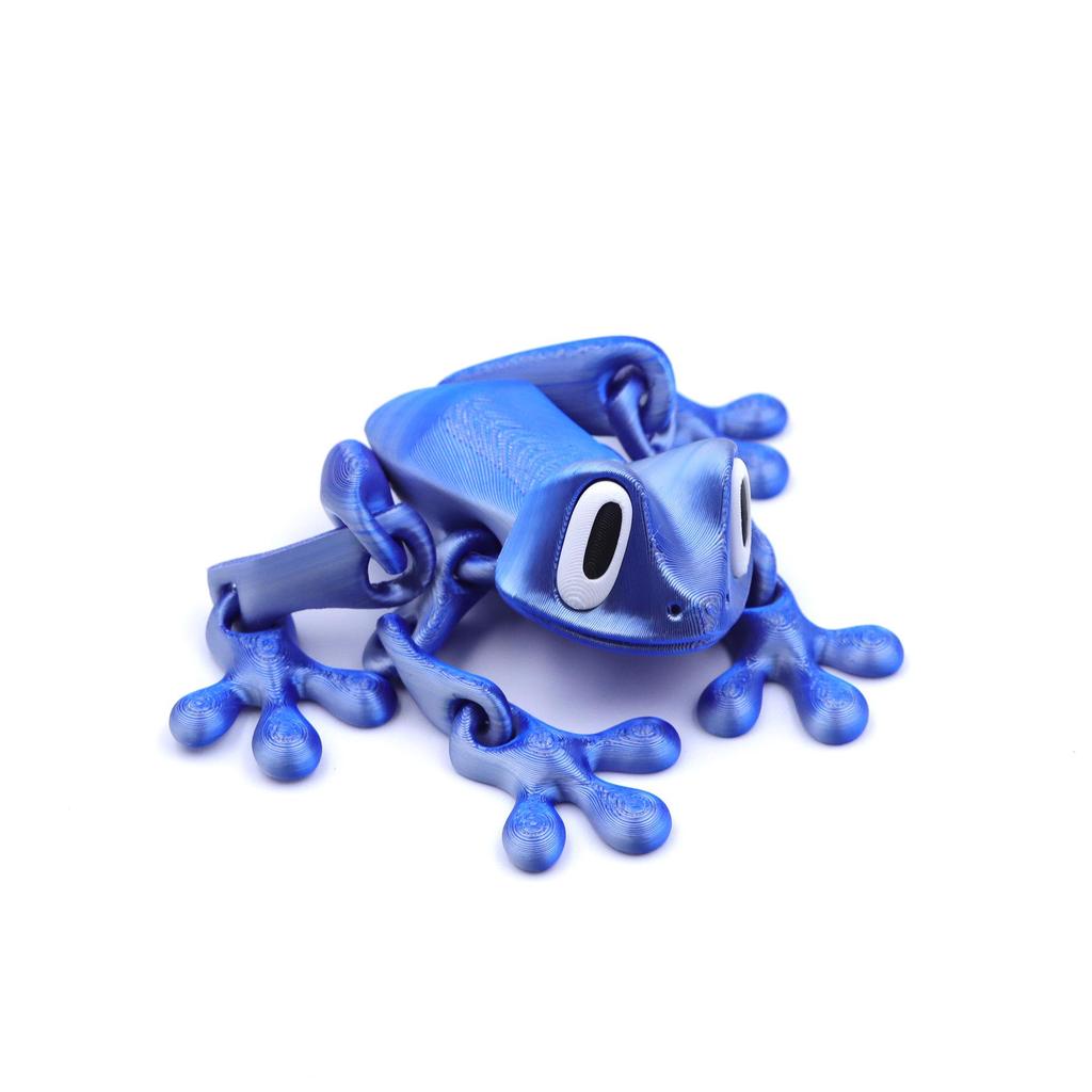 3D Printed Articulated Magnetic Tree Frog Toy Ornament