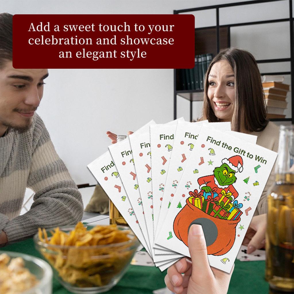 40 Geschenkgutscheine, Geschenk-Rubbellose, Überraschungskarten für die Weihnachtsfeier, DIY Party-Requisiten