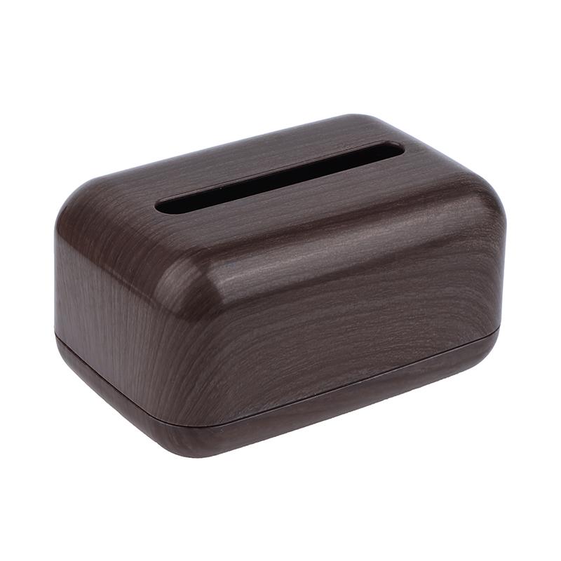 1Pc Retro Imitation Wood Tissue Box Living Room Paper Box Table Desktop Storage Bathroom Home Decoration Tissue Case