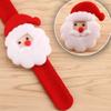 10pcs Kids Snap Bracelet Christmas Santa Snowman Elk Design Slap Wristband Party Favor Gift For Children Christmas Snap