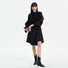 Veromoda Black Detachable Vest Long Sleeve Midi Dress