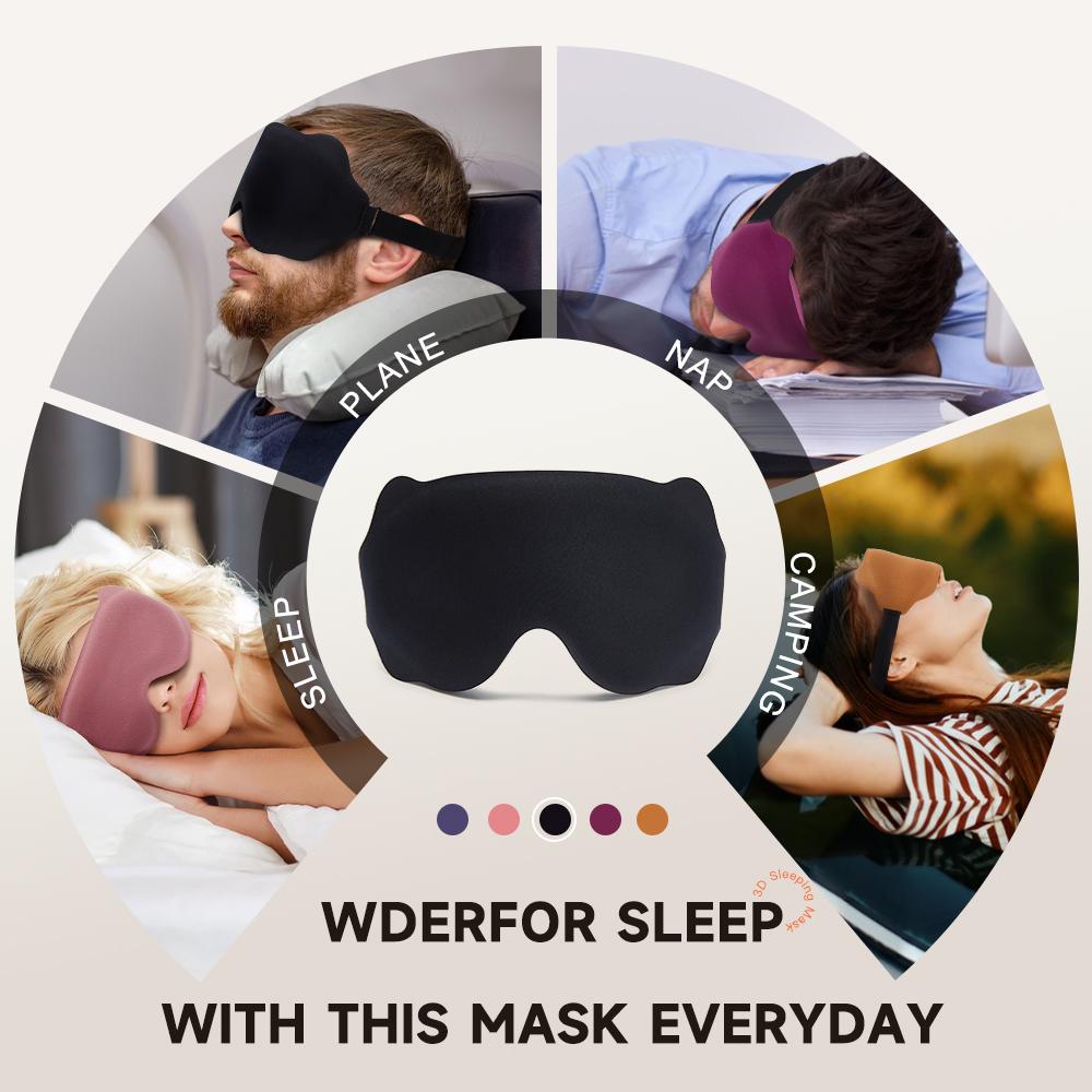 Soft Sleeping Eye Mask Breathable 3D Sleep Mask for Eyes for Travel Protable Eyeshade Night Slaapmasker Sleeping Mask Eye Shade