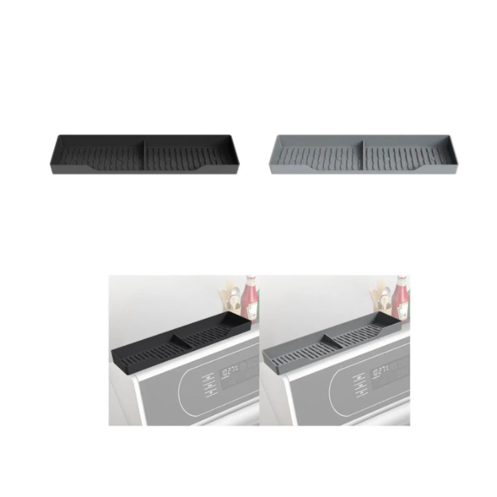Non Slip Grip Silicone Stove Mats Heat Protection Spice Rack Magnetic Shelf  Over The Stove