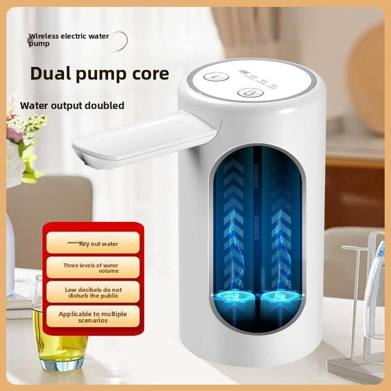 Bomba de agua eléctrica portátil para garrafas, dispensador automático recargable para hogar