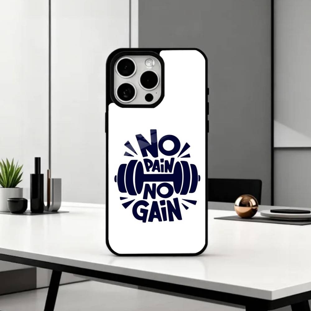 N-Kein Schmerz Kein Gewinn Fitnessstudio Handyhülle Für iPhone17,16,15,14,13,12,11 Plus,Pro Max Magnetisch Für Magsafe Kabelloses Laden