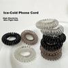 9-Piece Hair Ties, High-Elasticity, Transparent Telephone Line Design, Hair Bands for Ponytail