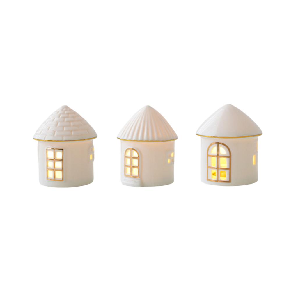 Christmas Table Decoration Hollow Gingerbread House Winter Holiday Table Decoration Warm Led Lights Holiday Gift