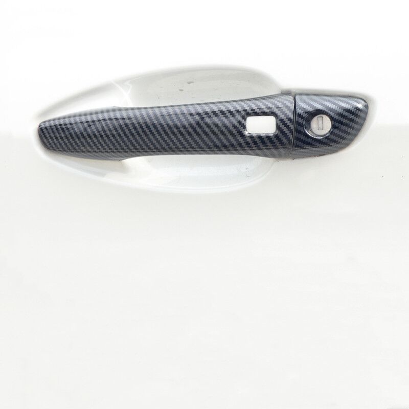 Chrome Carbon Fiber Car Door Handle Cover Trim Sticker For Peugeot Expert Traveller 2017 2018    Styling Accessories