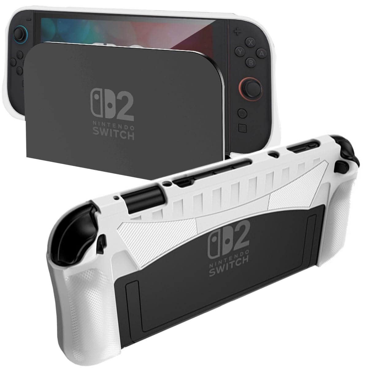 

NINKI For Nintendo Switch2 Protective Scratch Soft Ultra Can be Charged While Drop Nintendo Switch2 Scratch Easy to Put On and Take Compatible with белый